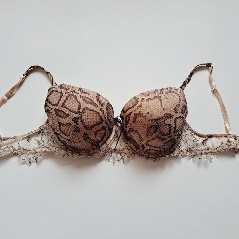 Ravage Women's Leopard Print Bra Size 34D